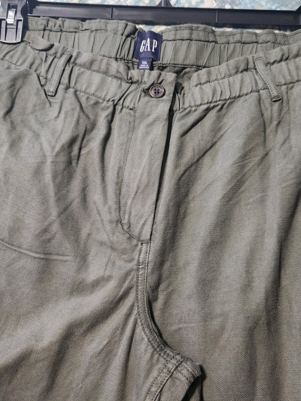 GAP Olive Stretchy Waist Chinos